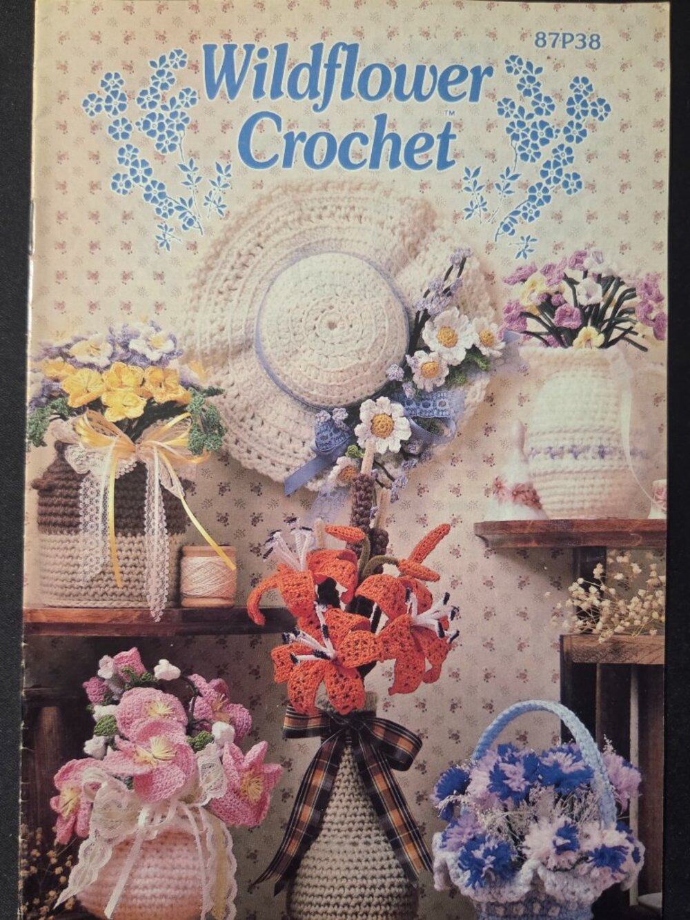 Vintage 1986 Annie's Attic Wildflower Crochet Book 87P38 Barbara Anderson